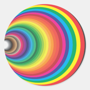 FUNNEL COLOR SWATCH CLASSIC ROUND STICKER
