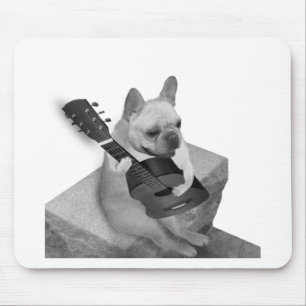 funnfrenchbulldog-guitar-items mouse pad