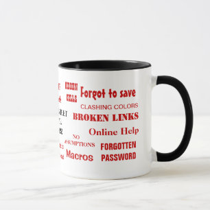 Funniest Spreadsheet Mig Annoying Swear Words Joke Mug