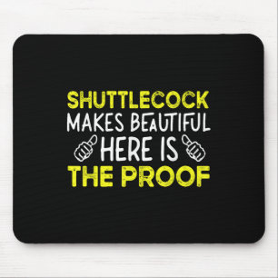 Funnny Badminton Player &amp; Lover - Shuttle Badm Mouse Pad