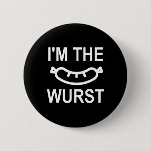 Funny13 6 cm round badge