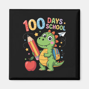 Funny 100 Day Of School Shirt Girls Boys Kid Teach Magnet