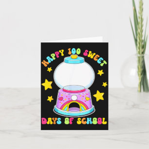 Funny 100 days of school gumball machine empty diy card