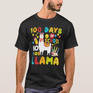 Funny 100 Days Of School No Prob-llama Llama Schoo T-Shirt