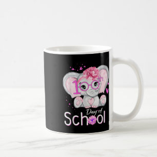 Funny 100 Days Of School Shirt Elephant 100th Day Coffee Mug