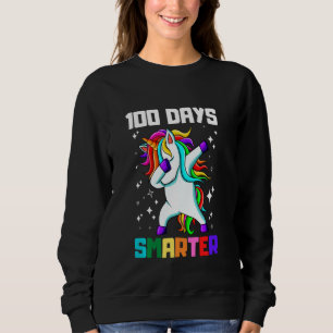 Funny 100 Days Smarter 100th Day Of School Dabbing Sweatshirt