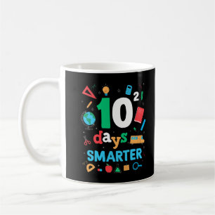 Funny 100 Days Smarter Of School Math Teacher Outf Coffee Mug