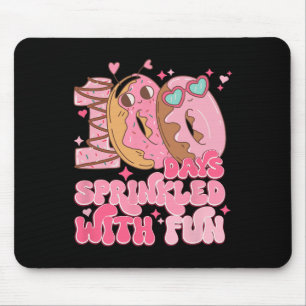 Funny 100 Days Sprinkled With Fun Doughnut School Mouse Pad