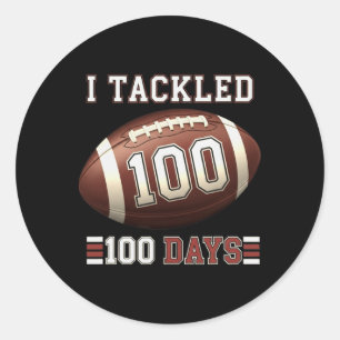 Funny 100th Day Of School For Teacher Or Student _ Classic Round Sticker