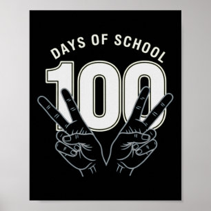 Funny 100th Day Of School For Teacher Or Student _ Poster