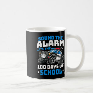 Funny 100th Day Of School Police Car 100 Days Of S Coffee Mug