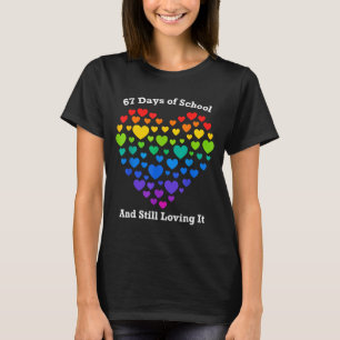 Funny 100th Day Of School Shirt Teacher Heart Vale