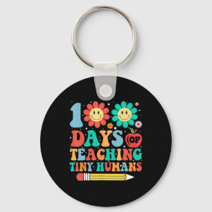 Funny 100th Day Of School Teacher Kids 100 Days Of Key Ring