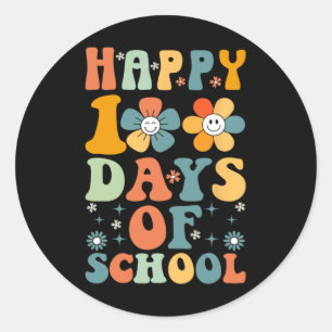 Funny 100th Day School Kids Cute 100 Days School G Classic Round Sticker