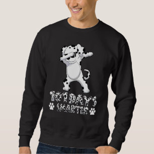 Funny 101 Days Smarter Dabbing Dalmatian Dog Sweatshirt