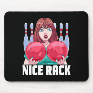 Funny 10-pin Bowler Nice Rack Bowling Mouse Pad