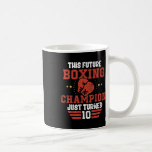 Funny 10th Birthday Boxing Tee Birthday Boy Coffee Mug