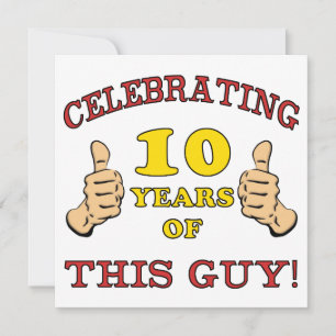 Funny 10th Birthday For Boys Card