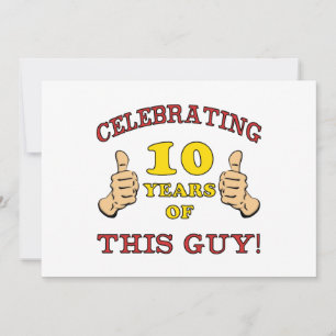 Funny 10th Birthday For Boys Card