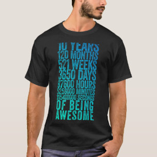 Funny 10th Birthday Shirt Old Metre Funny 10 Year