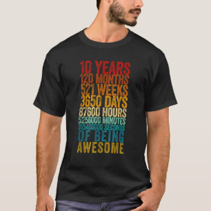 Funny 10th Birthday Shirt Old Metre Funny 10 Year 