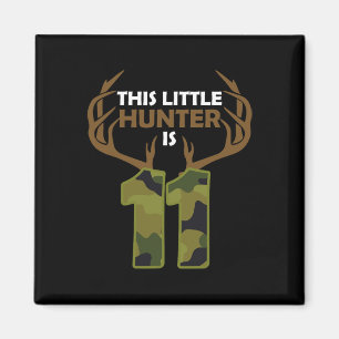 Funny 11th Birthday 11 Year Old Deer Hunter Gift B Magnet