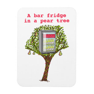 Funny 12 days Christmas partridge in a pear tree Magnet