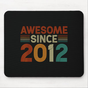 Funny 13 Year Old Awesome Since 2012 Birthday Son  Mouse Pad