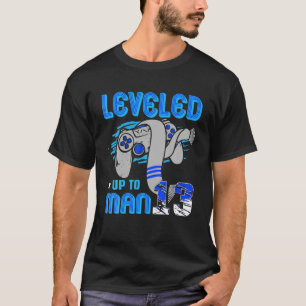 Funny 13Th Birthday Gaming - Bar Mitzvah Levelled  T-Shirt