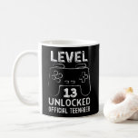 Funny 13th birthday level 13 unlocked gamers coffee mug<br><div class="desc">Level 13 unlocked official teenager gamers video game 13th birthday shirt for kids who turned 13 year old</div>