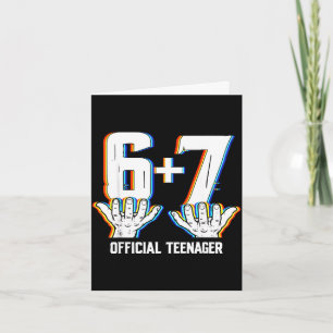 Funny 13th birthday teenager 13 year old boys kids card