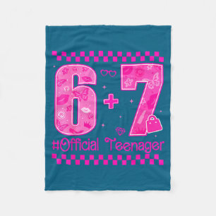 Funny 13th Birthday Teenager 6+7 Year Old Boys Kid Fleece Blanket