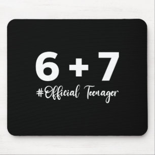 Funny 13th Birthday Teenager 6+7 Year Old Boys Kid Mouse Pad