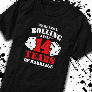 Funny 14th Anniversary Couples Married 14 Years T-Shirt