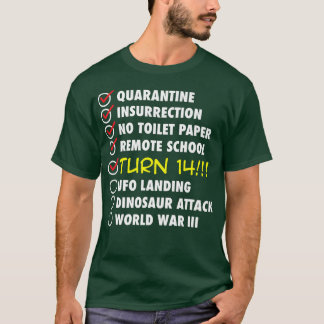 Funny 14th Birthday in 2022, Born in 2008 Premium  T-Shirt
