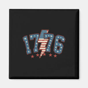 Funny 1776 4th Of July American Usa Flag Men Women Magnet