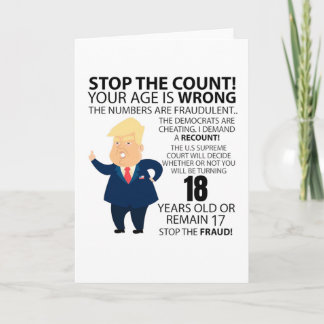 Funny 18th Year Birthday Present Happy Birth year Card
