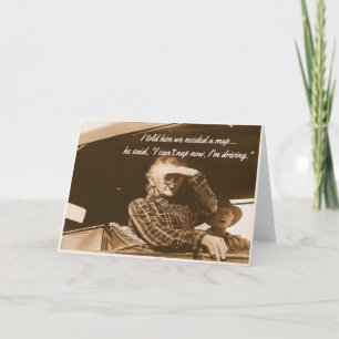 Funny 1930s Dustbowl Hillbilly Humour Blank Inside Note Card