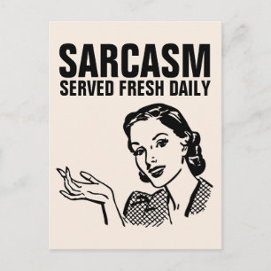 FUNNY 1950's RETRO HOUSEWIFE POSTCARDS, SARCASM Postcard