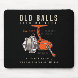 Funny 1964 Fishing Birthday Old Fart For Fisherman Mouse Pad