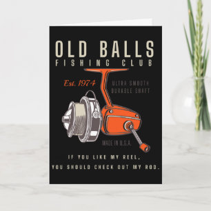 Funny 1974 Fishing Birthday Old Fart For Fisherman Card