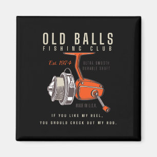 Funny 1974 Fishing Birthday Old Fart For Fisherman Magnet