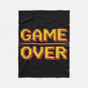 Funny 1980s Nostalgia Arcade Gamer Retro Video Gam Fleece Blanket