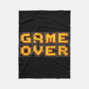 Funny 1980s Retro Video Game Arcade Nostalgia Game Fleece Blanket