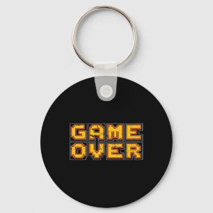 Funny 1980s Retro Video Game Arcade Nostalgia Game Key Ring