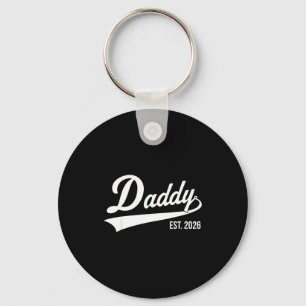 Funny 1st Time Dad Est 2026 New Dad New First Fath Key Ring