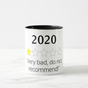 Funny 2020 review quote mug