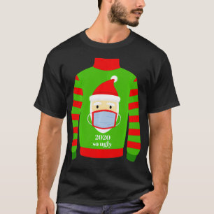 FUNNY 2020 UGLY CHRISTMAS SWEATER SANTA MASK PARTY