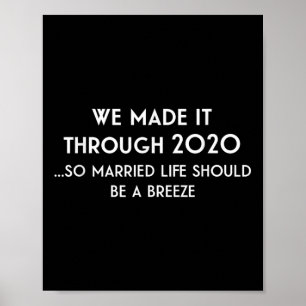 Funny 2020 Wedding Gift For Bride + Groom, Wedding Poster