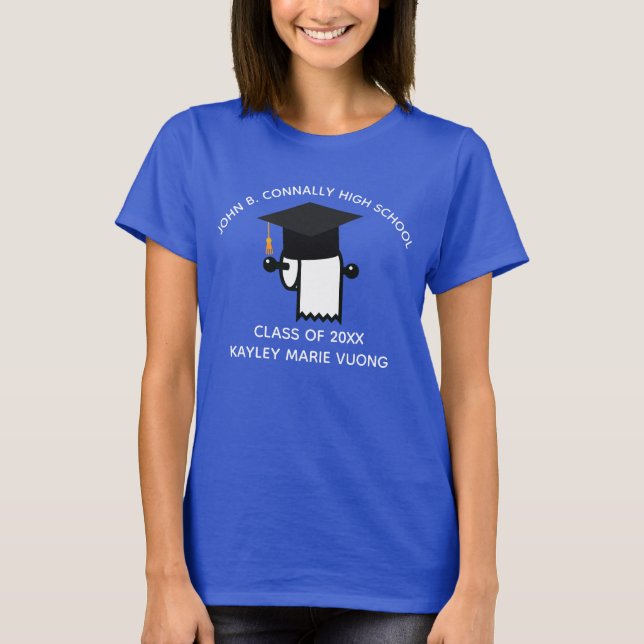 Funny 2021 Graduation Toilet Paper Pandemic Senior T-Shirt (Front)